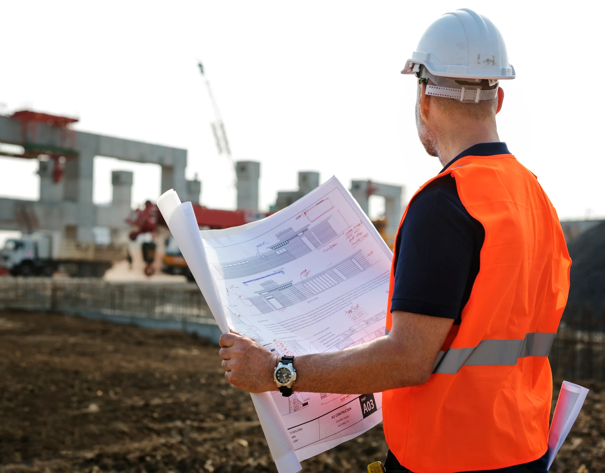 blueprint architect career structure construction concept 1